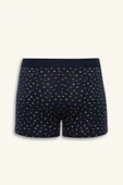 Defacto E7210 Lacivert Regular Fit Çiçekli 3'lü Boxer thumbnail 3