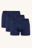 Defacto C3275 Lacivert Regular Fit 3'lü Boxer thumbnail 1
