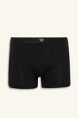 Defacto K7635 Siyah Regular Fit 3'lü Boxer thumbnail 6