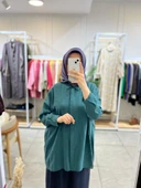 Nuss 3001 Oversize Düğmeli Gömlek Jungle thumbnail 1