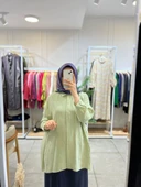 Nuss 3001 Oversize Düğmeli Gömlek Menta thumbnail 2