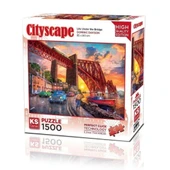 KS Puzzle Forth Bridge At Sunset Puzzle 1500 Parça 22039 thumbnail 1