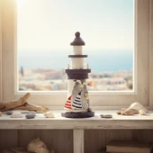Ahşap Marin Deniz Feneri Model 5 thumbnail 2