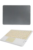 Touchpad Uyumlu Bluetooth Klavye Slim Kablosuz Wifi Q Klavye thumbnail 5