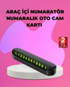 Fosforlu Araç İçi Park Kartı Numaratörü thumbnail 1