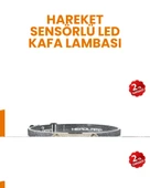Uzun Menzilli Sensörlü LED Kafa Lambası Kamp ve Yürüyüş thumbnail 1
