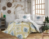 Kingsize Poplin Nevresim Amanda Sarı thumbnail 1