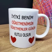 HERŞEYTREND Öğretmene Hediye Kupa Bardak thumbnail 1