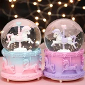 HERŞEYTREND Unicorn Kar Küresi thumbnail 3
