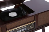 Nostaljik Gramofon - Ahşap Standlı Pikap Bluetooth,Usb thumbnail 2