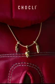 Chocli 18 Ayar Altın Kaplama Charm - Cross thumbnail 5