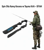 Alesta Ayarlanabilir Askılı Olta Koruyucu Taşıma Kılıfı Seti - Siyah thumbnail 1
