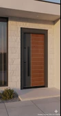 LİV Concept Modern Villa Tipi Antrasit & Ahşap Görünümlü Çelik Kapı thumbnail 2