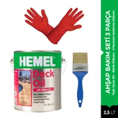 Hemel Teak Deck Bahçe Mobilya 2,5 Lt Bakım Seti 3 Parça thumbnail 1