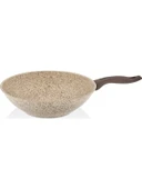 Falez Granitec Creamy 28 cm Wok Tava thumbnail 1