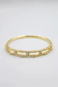 Taşlı Vip Bilezik - Altın thumbnail 2