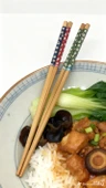 LEBRON Çiçek Motifli 10’lu Bambu Chopstick Seti thumbnail 2