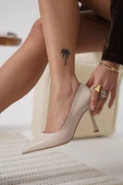 Kadın Mat Bej Stiletto TR08MS26B thumbnail 2