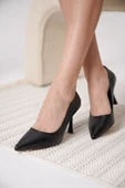 Kadın Mat Siyah Stiletto TR08MS26A thumbnail 2