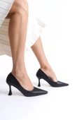 Kadın Mat Siyah Stiletto TR08MS27H thumbnail 5