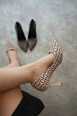 Kadın Bej Desenli Stiletto TR08MS12B thumbnail 3