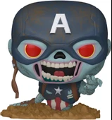 Funko Pop Marvel: Zombie Captain America thumbnail 2