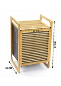 Bambu Çamaşır Sepeti Tekli 35 Litre thumbnail 4