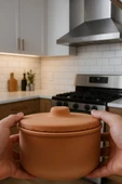 çömlek diyarı SIRLI DERİN FIRIN GÜVEÇ 2litre thumbnail 4