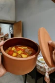 çömlek diyarı SIRLI DERİN FIRIN GÜVEÇ 2litre thumbnail 5