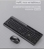 Hp Cs500 Kablosuz Klavye Mouse Set Kombo İngilizce thumbnail 3