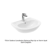 Creavit TP150 Oval Lavabo 50 cm - Beyaz thumbnail 1