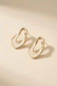 Gold Hole Mineli Küpe thumbnail 3
