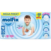 Molfix 5 Numara Junior 100'lü Bebek Bezi thumbnail 1