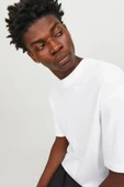 Jack&jones 12249319 0 Yaka Erkek Basic Tshirt - Beyaz thumbnail 2