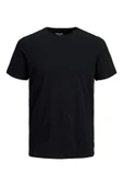 Jack&jones 12156101 0 Yaka Erkek Basic Tshirt - Siyah thumbnail 5