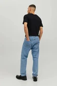 Jack&jones 12156101 0 Yaka Erkek Basic Tshirt - Siyah thumbnail 4