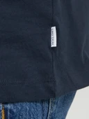Jack&jones 12156101 0 Yaka Erkek Basic Tshirt - Lacivert thumbnail 8