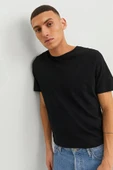 Jack&jones 12156101 0 Yaka Erkek Basic Tshirt - Siyah thumbnail 2