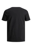 Jack&jones 12156101 0 Yaka Erkek Basic Tshirt - Siyah thumbnail 6