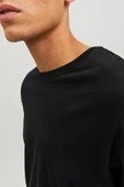 Jack&jones 12156101 0 Yaka Erkek Basic Tshirt - Siyah thumbnail 7