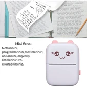 Sevimli Mini Taşınabilir Yazıcı Printer thumbnail 2