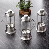 Çelik Kulplu Cam French Press - 350 ml thumbnail 1