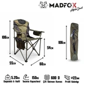 Madfox AlphaBack R108 Katlanır Kamp Sandalyesi thumbnail 6