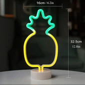Ananas Neon LED Lamba thumbnail 3