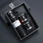 Paslanmaz Çelik Bardaklı Termos Seti 500 ML thumbnail 3