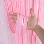 Soft Pembe Püsküllü Kapı Perdesi thumbnail 2