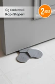 2 Adet - Silikon Kapı Stoperi Üç Kademeli thumbnail 1