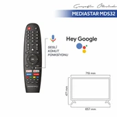 Mediastar 32" Android HD Led TV thumbnail 2