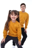 Basic Bisiklet Yaka Şardonlu Çocuk Sweatshirt 3-12 Yaş thumbnail 1