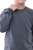 Basic Bisiklet Yaka Şardonlu Çocuk Sweatshirt 3-12 Yaş thumbnail 6